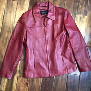 Marc Jacket Leather Coat Blazer Size Medium Womens